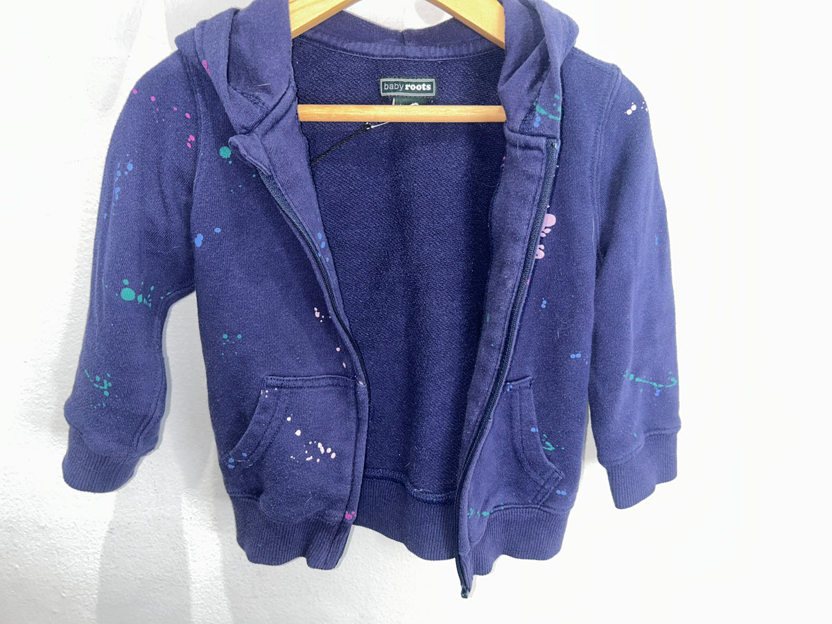 Roots paint splatter sweatshirt 18-24m*