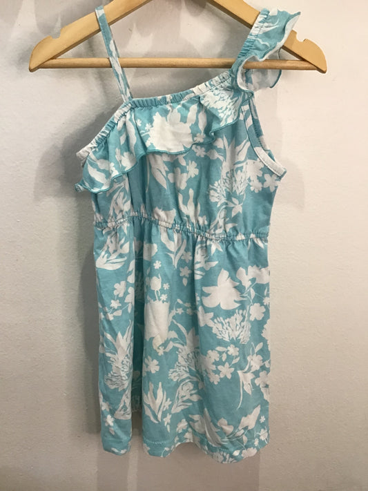 Dress light blue floral 3y