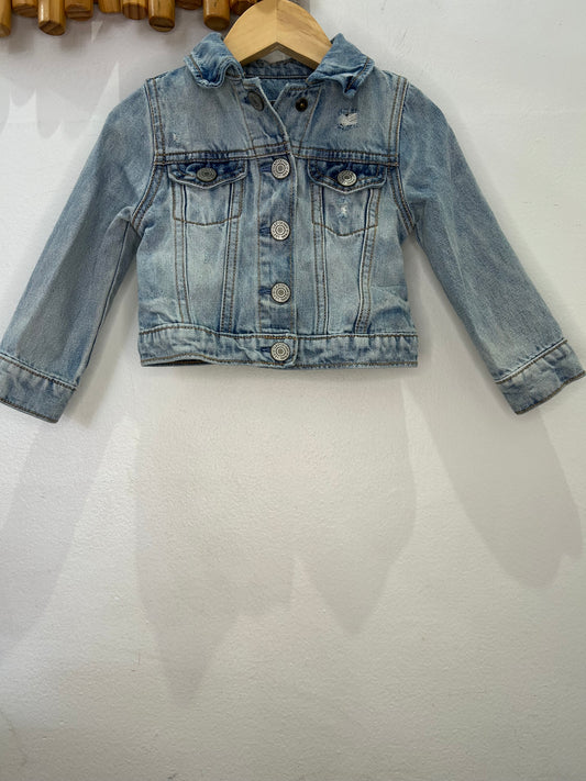 Distressed denim jacket 18-24m