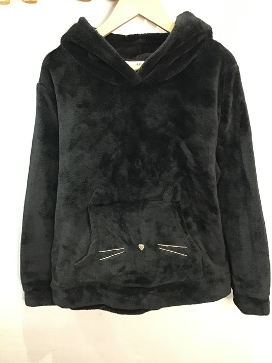 Cozy cat pocket hoodie 8-10y