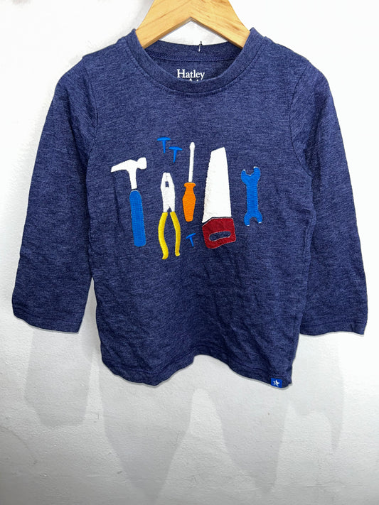 Hatley tools longsleeve 4y