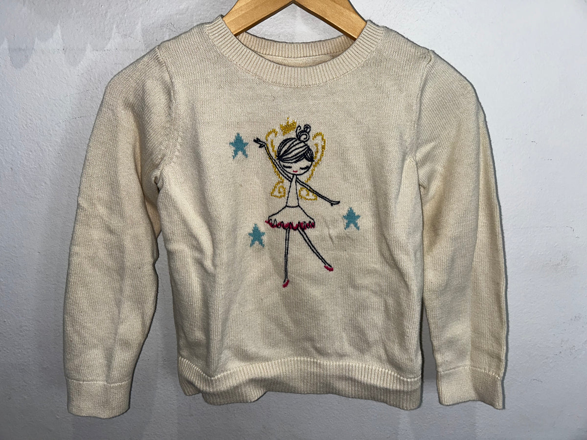 Cream dancer sweater 5y