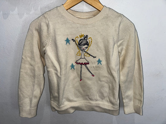 Cream dancer sweater 5y