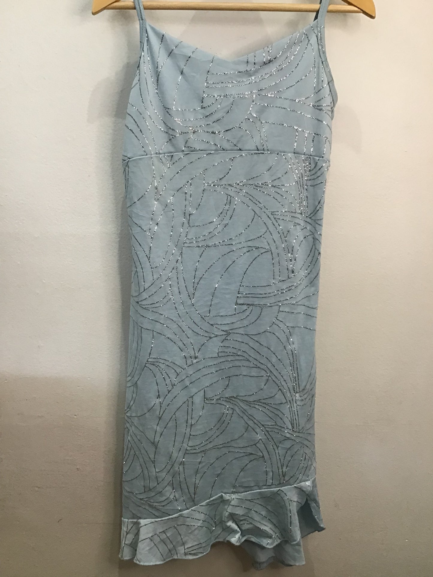 Vintage Lasenza Girl sparkly blue dress Y2K - 12y