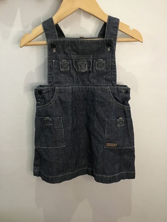 Chambray skirt romper 18m