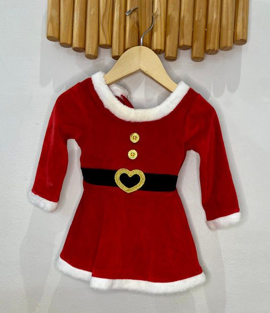 Mrs. Claus dress 6-12m