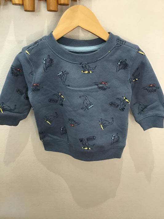 Pullover skating dinos 3-6m