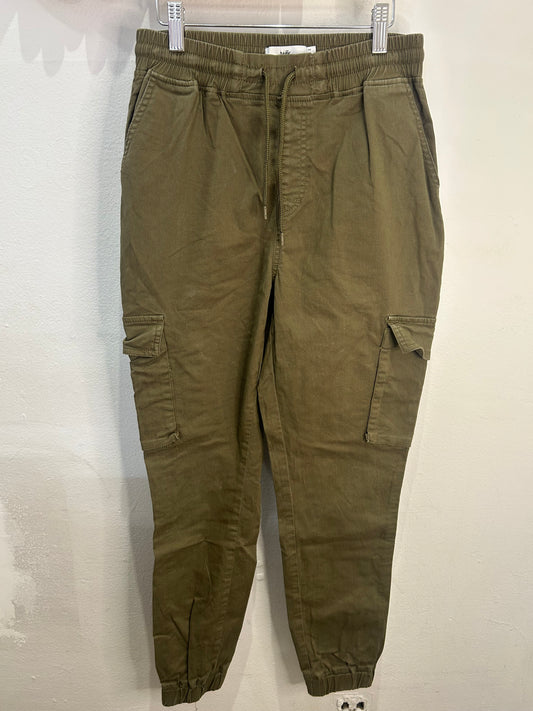 Olive cargo pants- adult XS