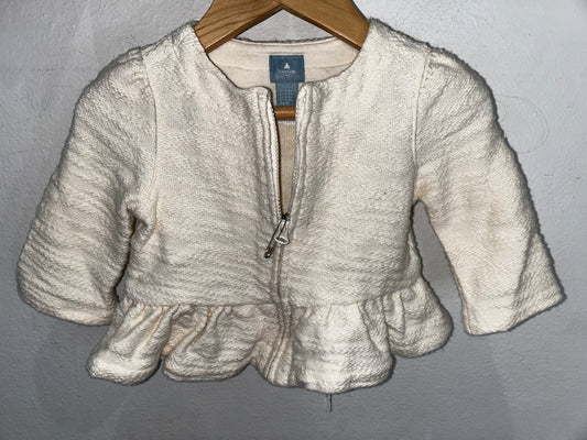 Cream a-line sweater 3-6m