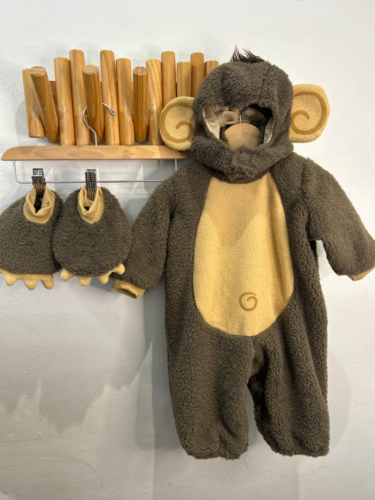 Fluffy monkey costume 0-6m
