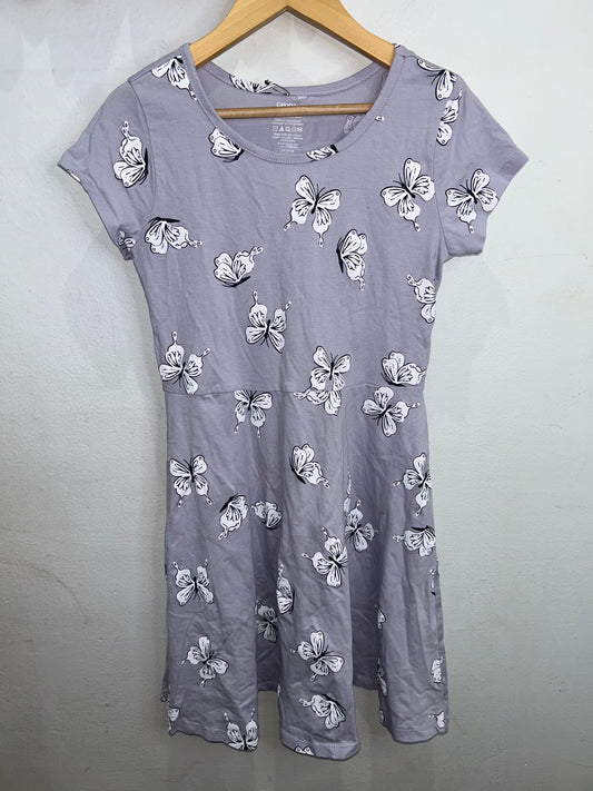 Lavender butterflies dress 10-12y