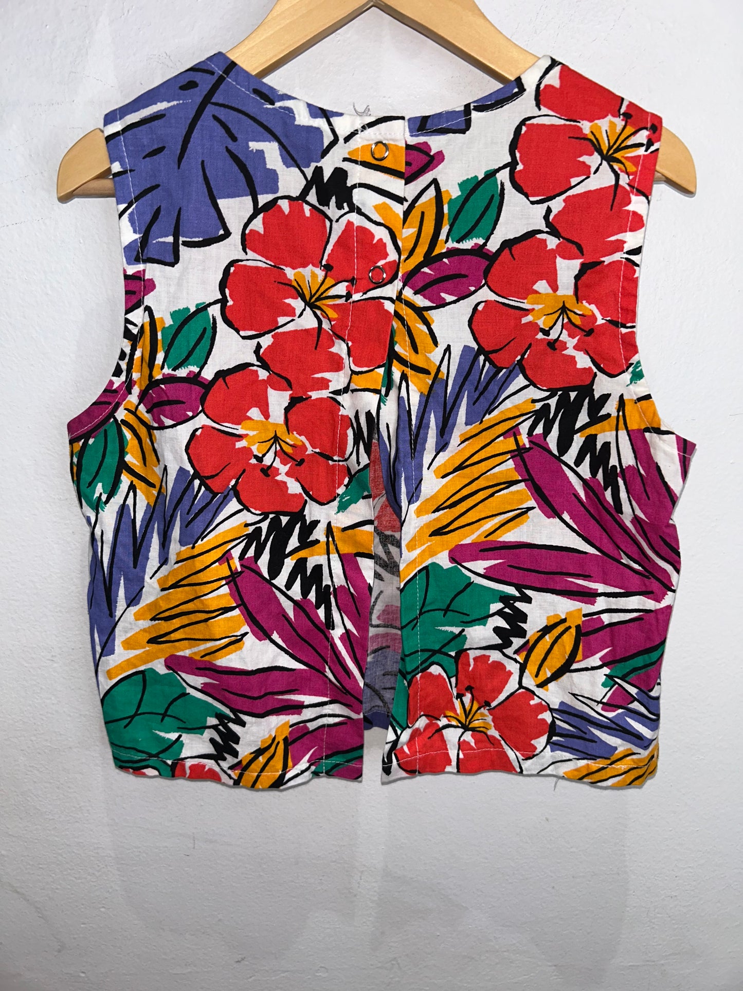 Bold flower print skirt set- adult XS