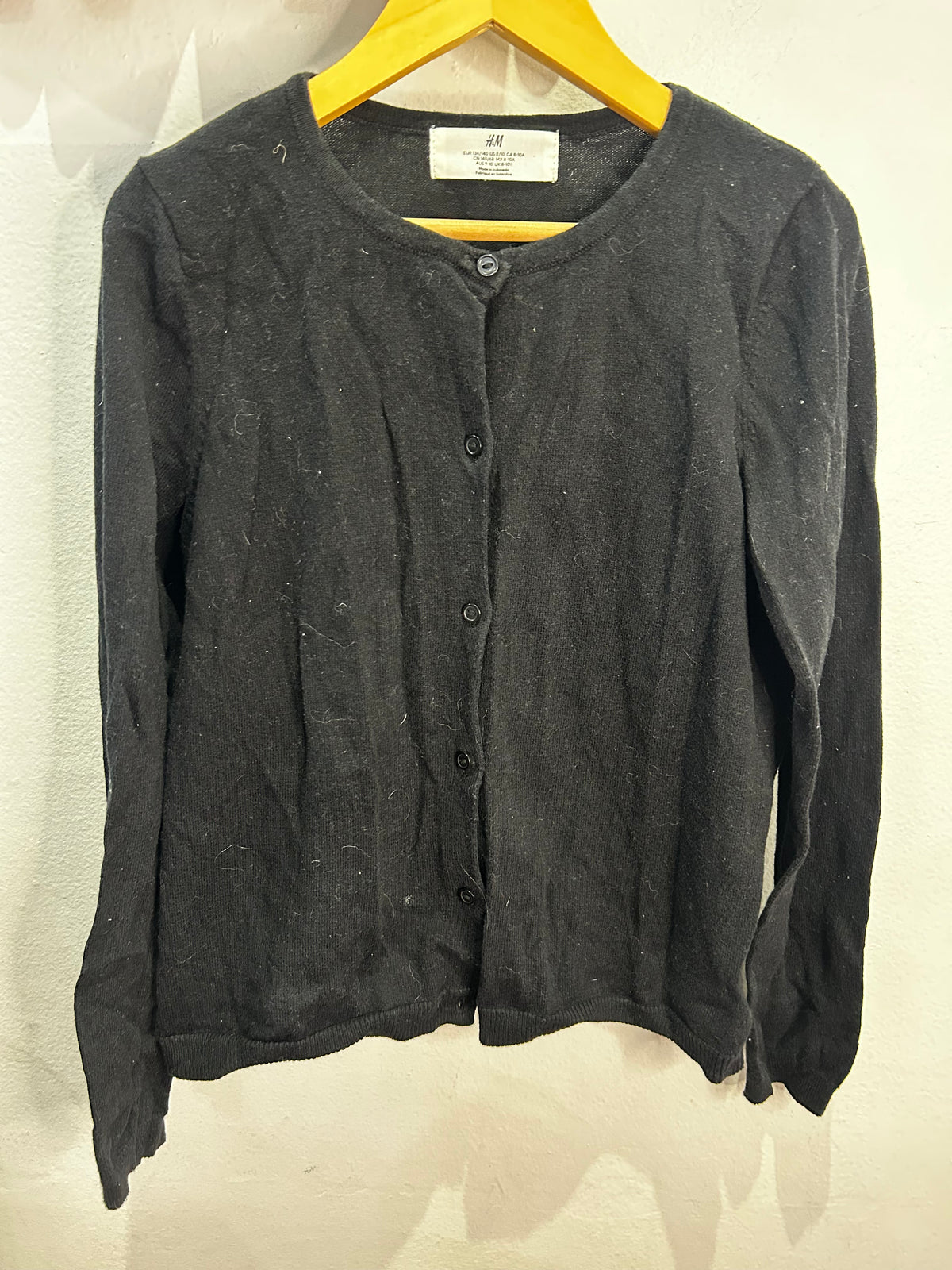 Black cardigan 8-10y