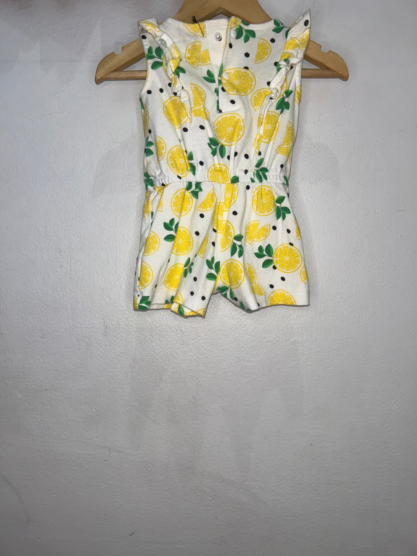 Lemon Slices Romper- 3m