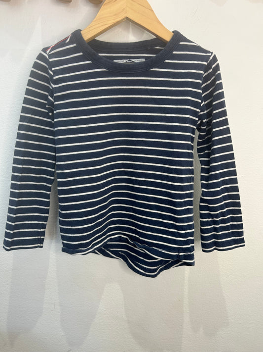 Blue stripe longlseeve 3-4y