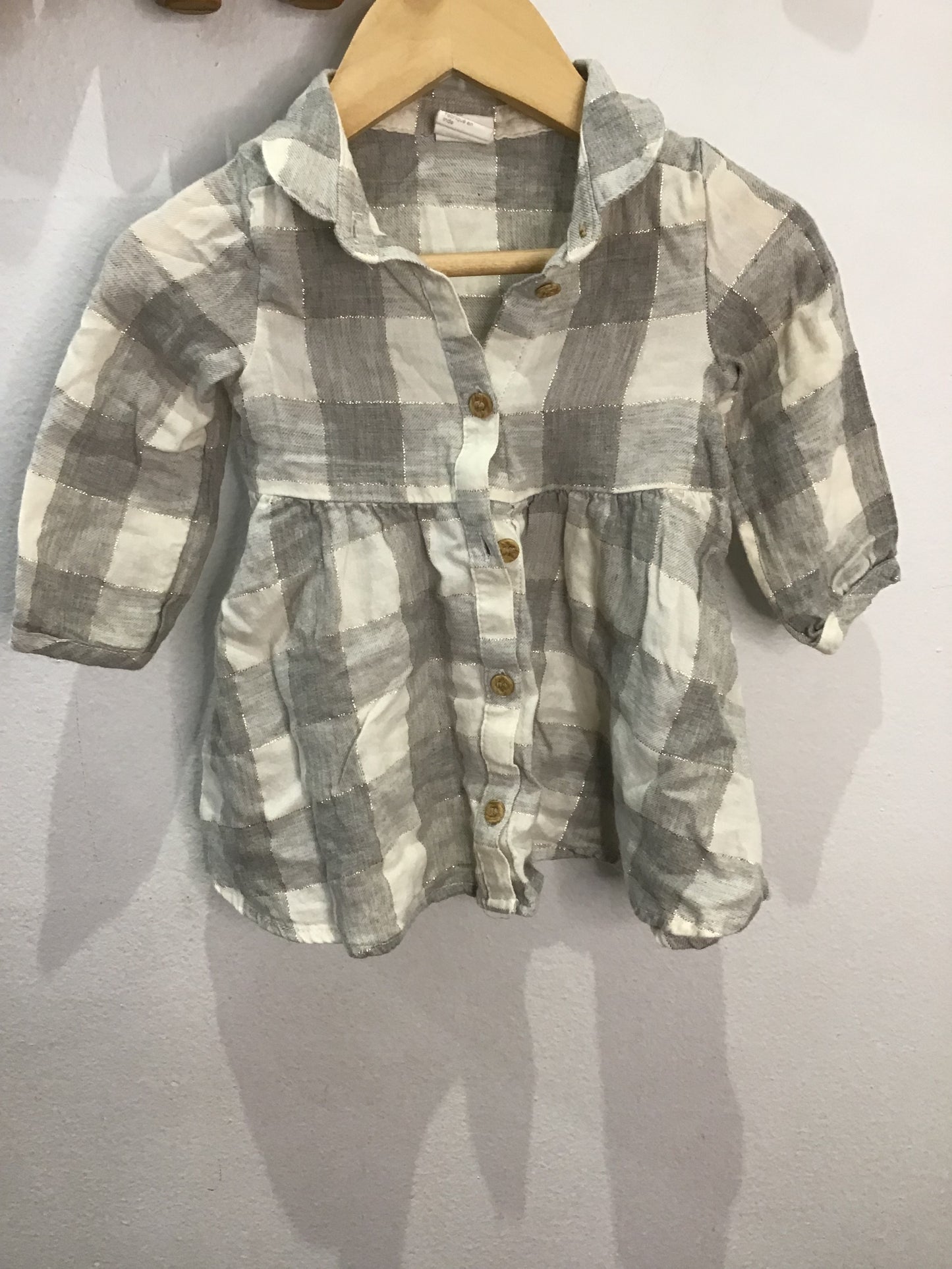 Sparkly squares dress 4-6m