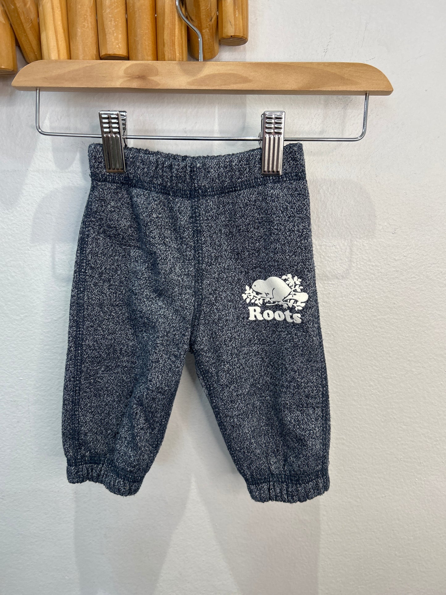 Roots blue melange pants 0-3m