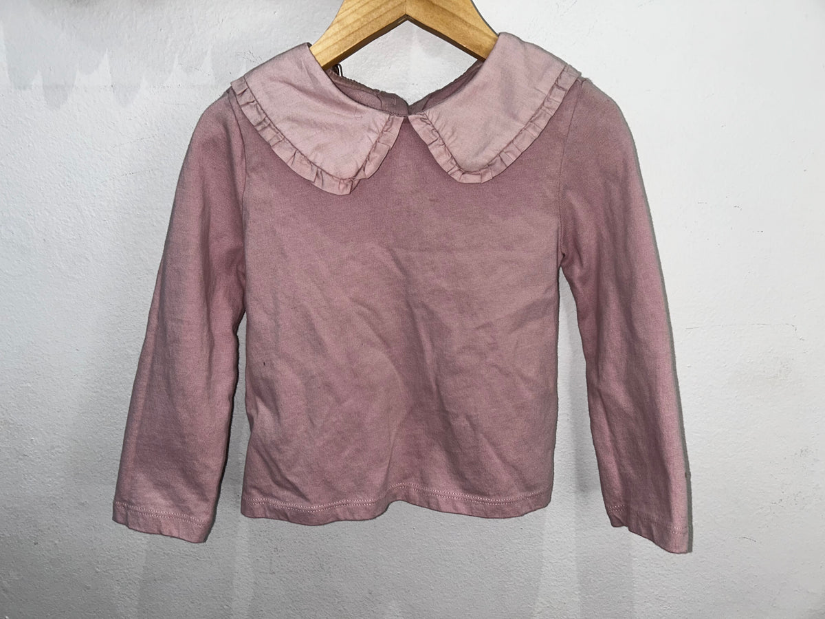 Light pink collar longsleeve 3y