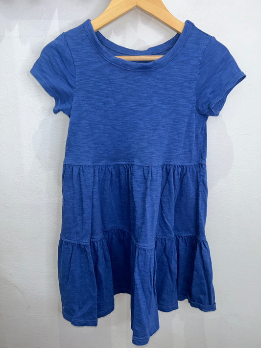 Blue tiered dress 5y