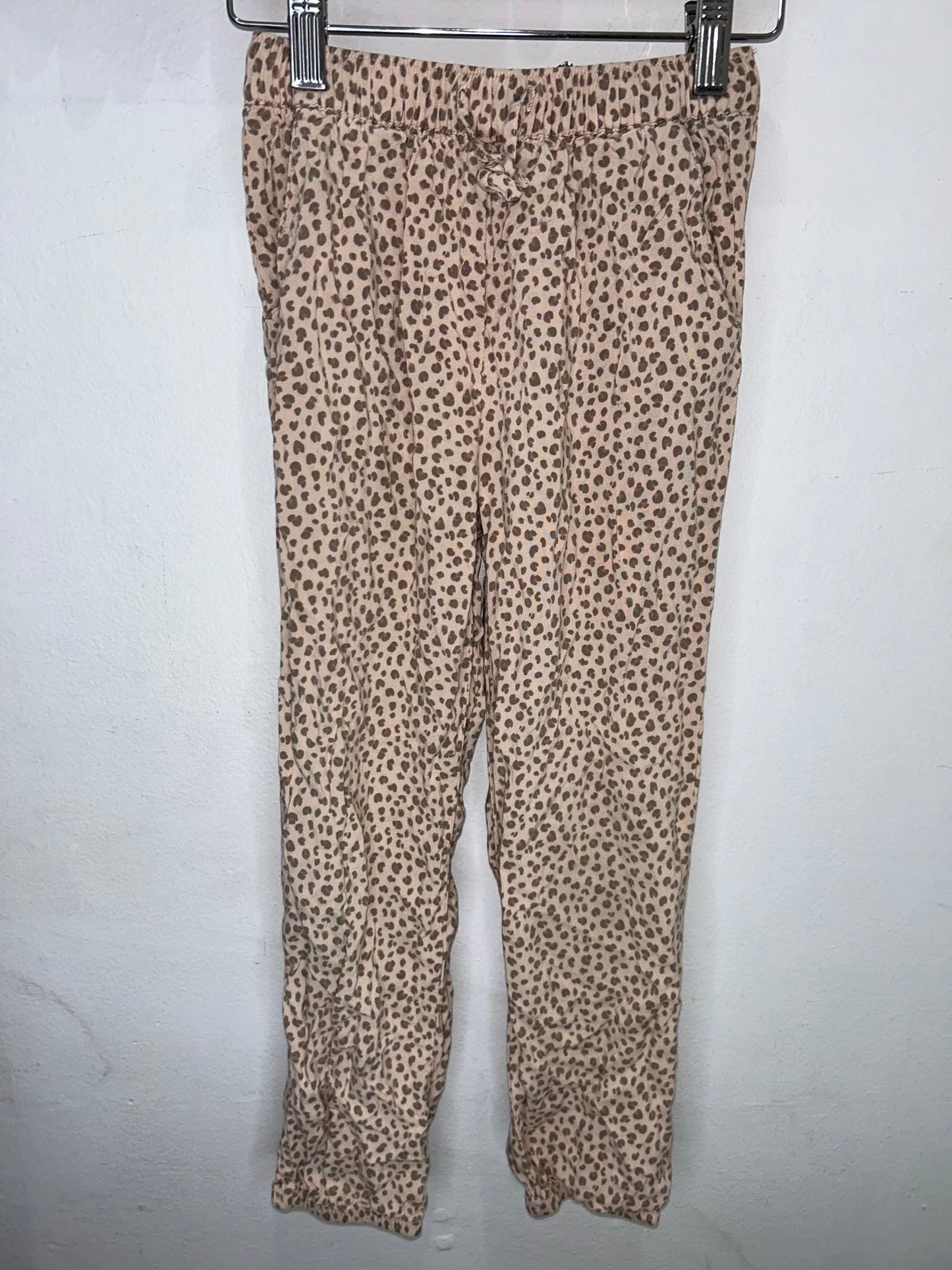 Leopard breezy pants 7-8y