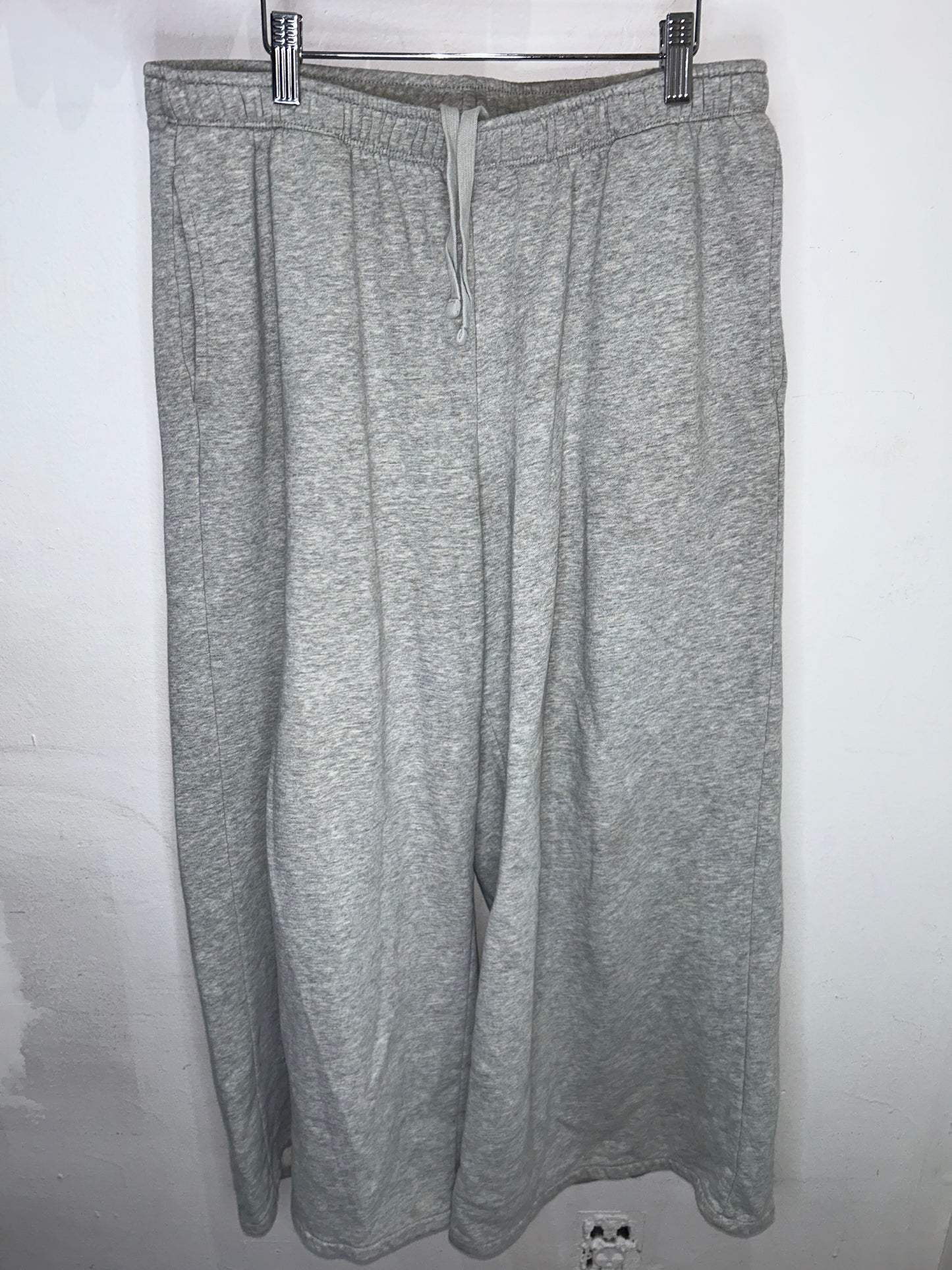 Wide Leg Sweats Grey Adult LG