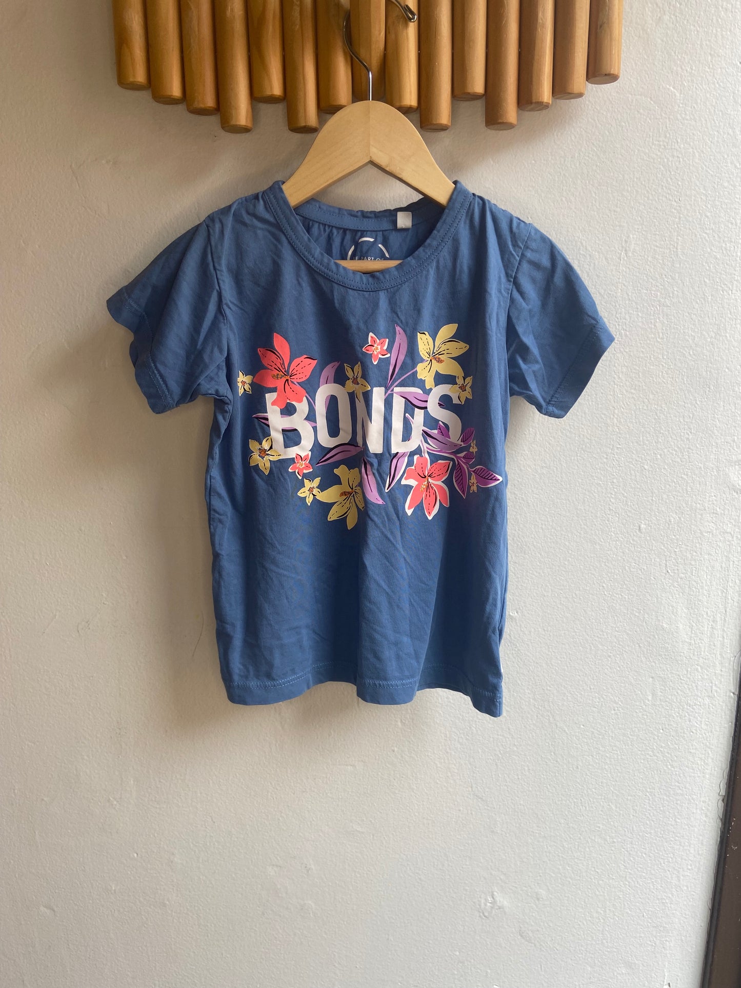 Bonds branded blue tee 4y