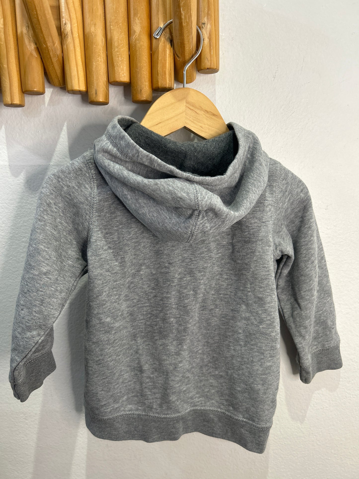 Grey zipper sweater 9-12m