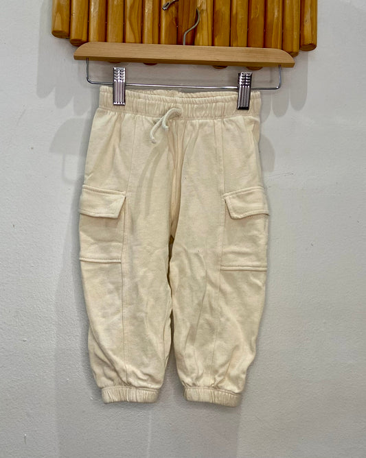 Cream joggers 18-24m