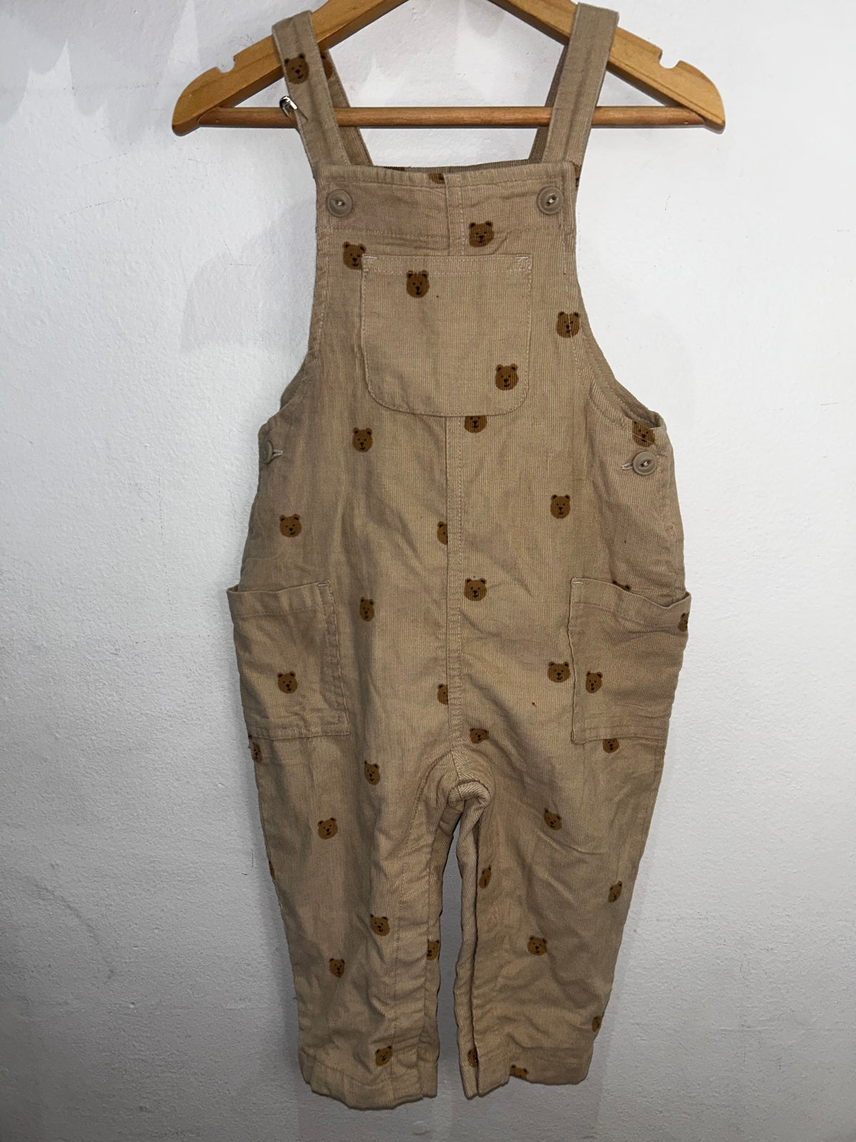 Bears corduroy romper 12-18m
