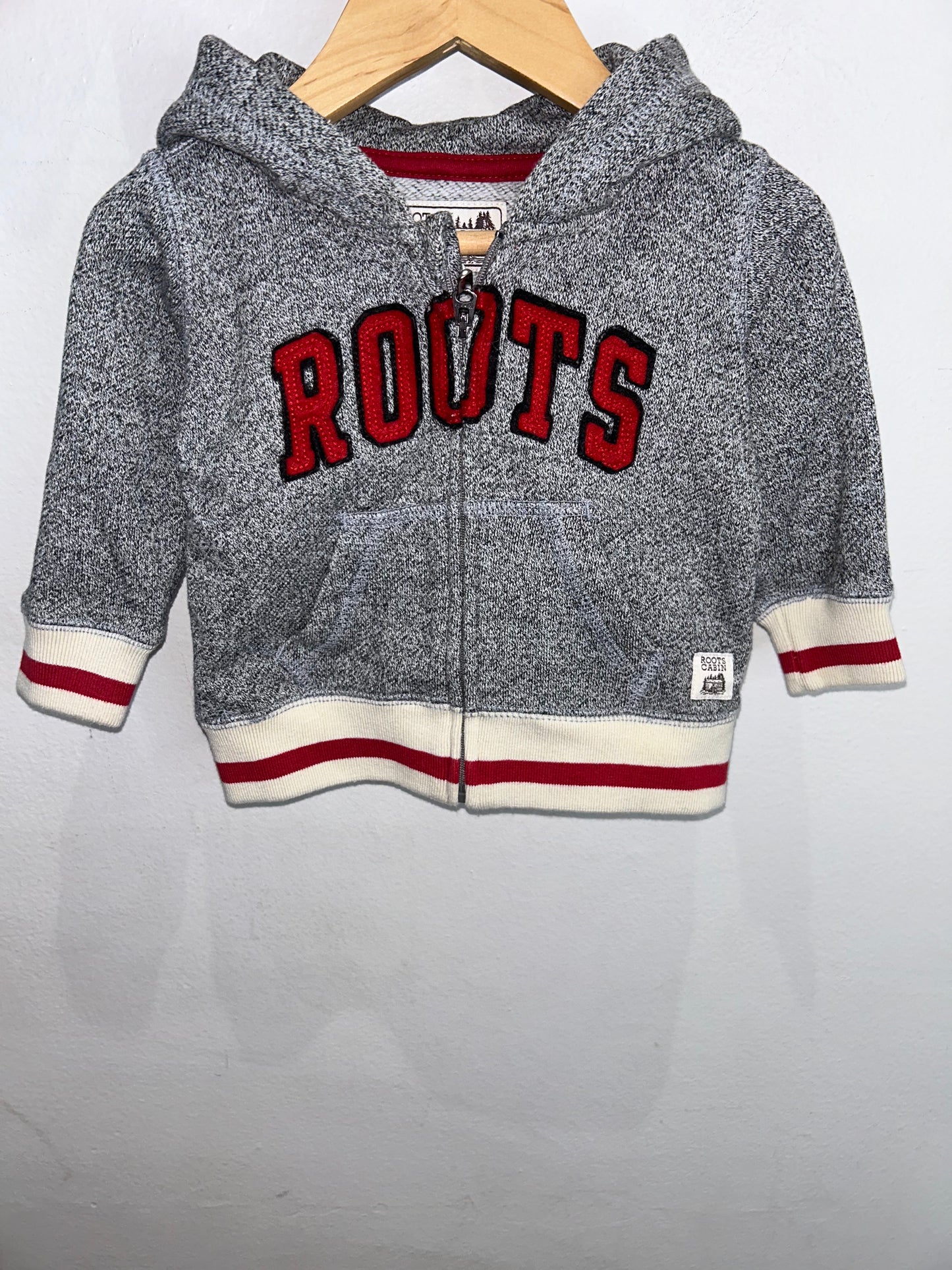 Roots red logo sweater 3-6m
