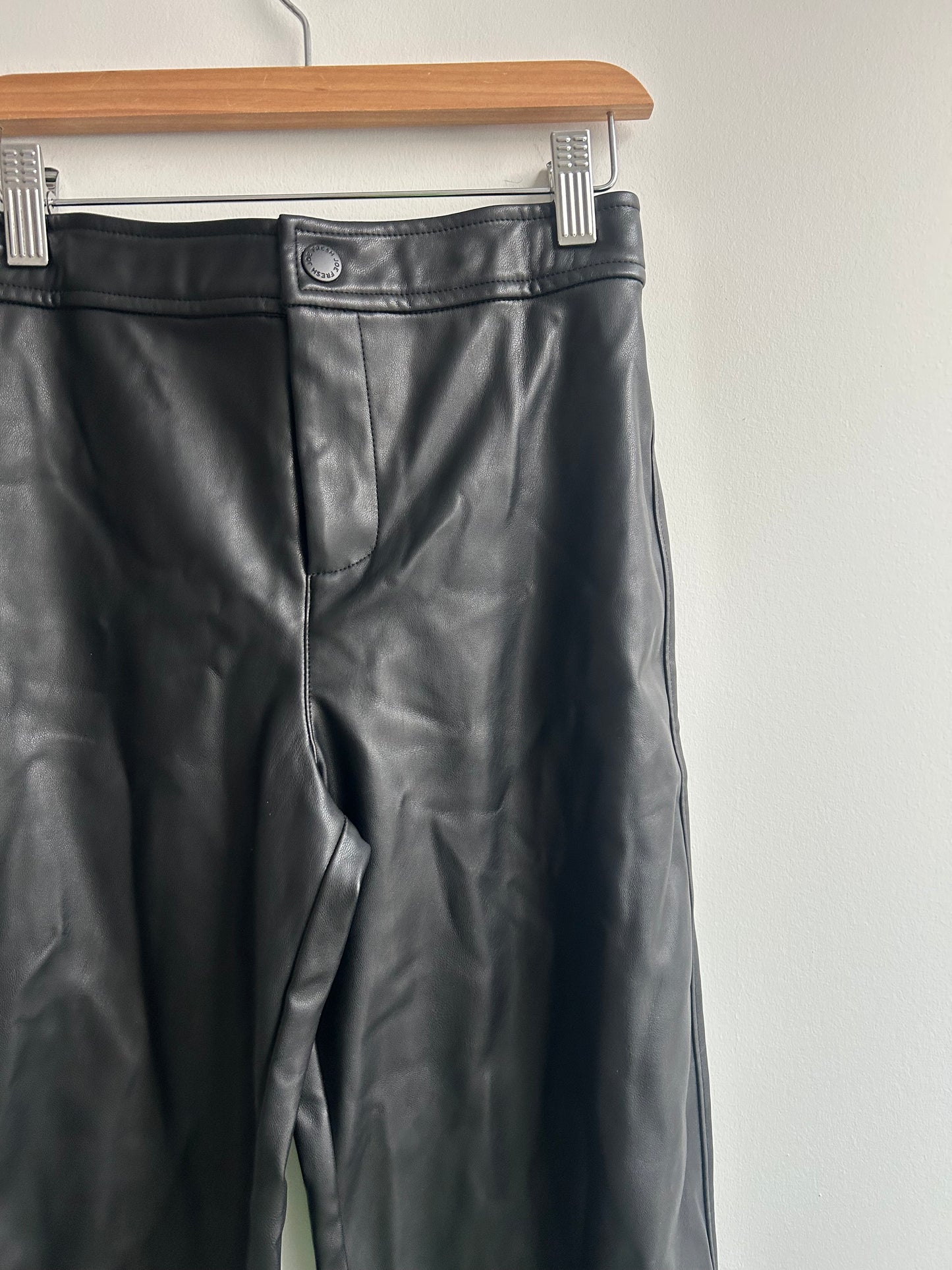 Pants black faux leather 10y
