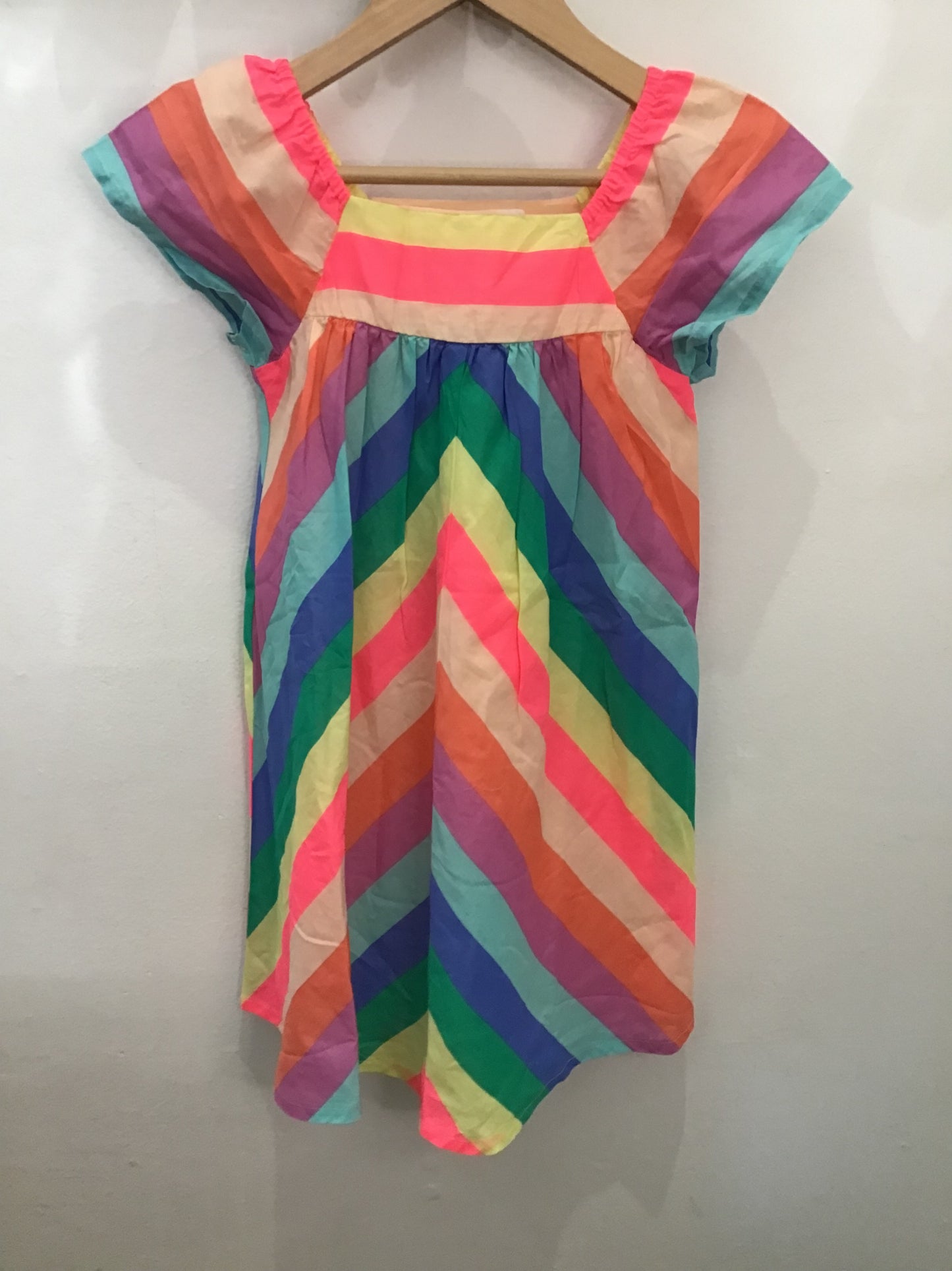 Bright side stripes dress 5-6y NEW