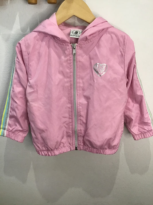 Pink sparkly detail rainjacket 18-24m