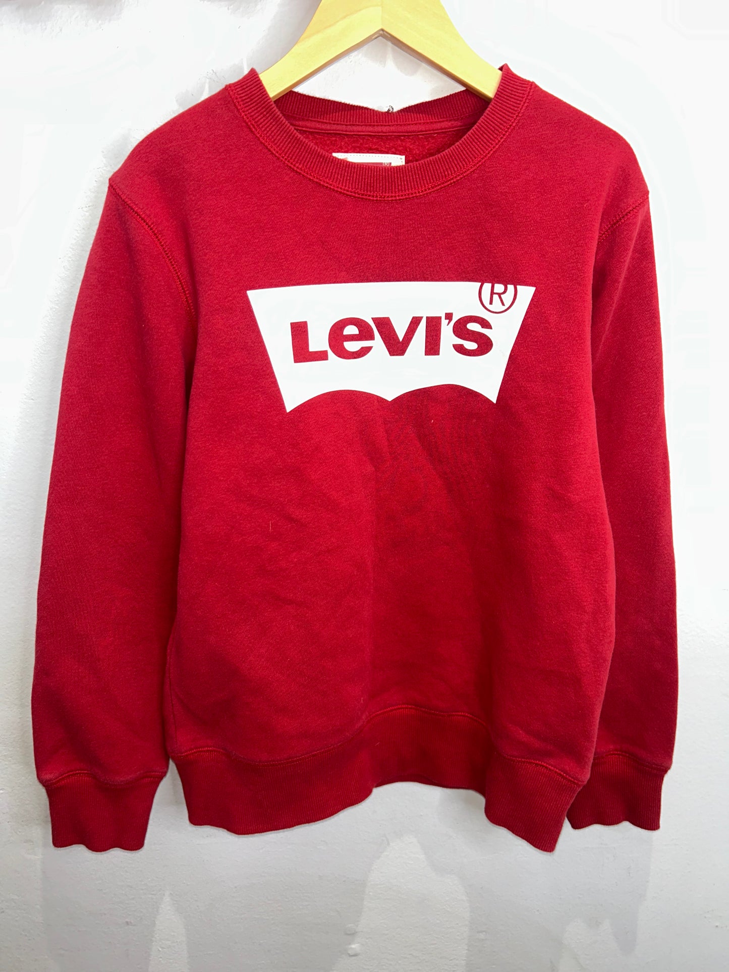 Red Levi's pullover 10-12y