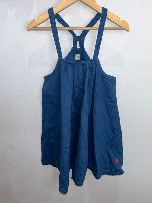 Blue poplin tanktop 8y
