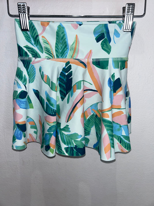 Activewear tropical skort 5y