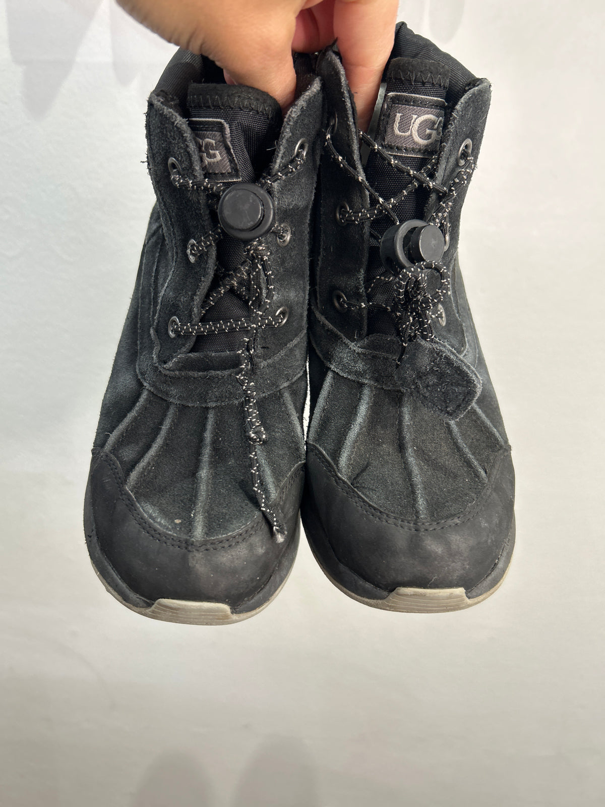 C12 black Ugg lug boots*