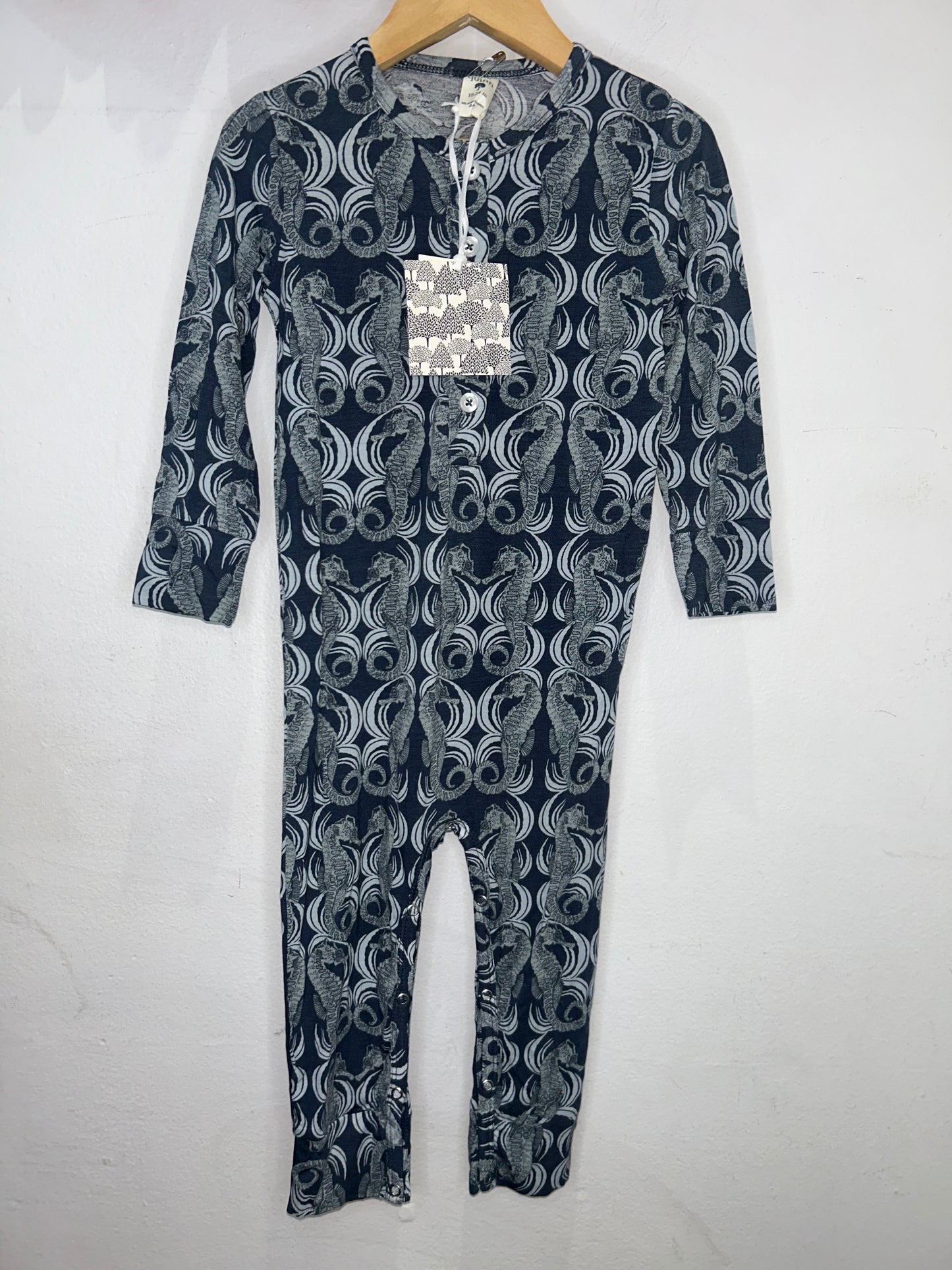 Kate Quinn seashells sleeper (bamboo) 18-24m NEW