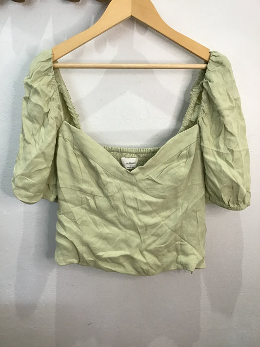 Blouse Wilfred sage cropped - adult S