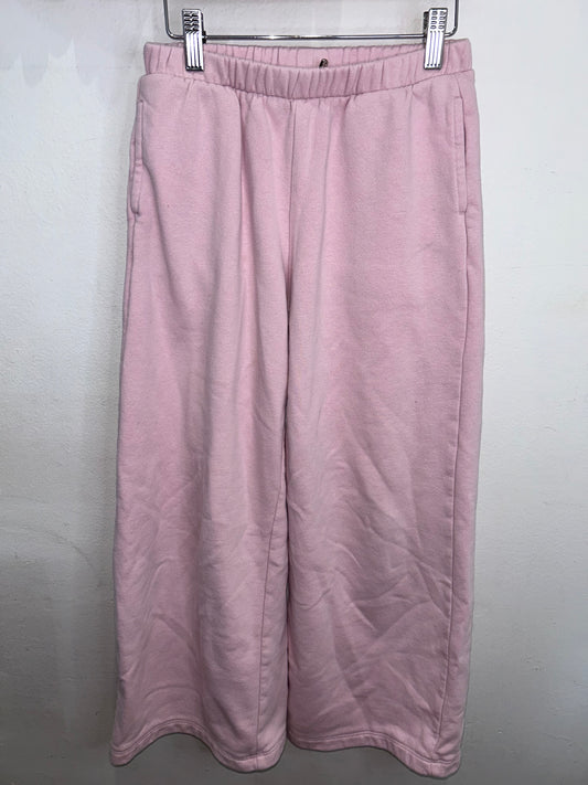 Pink wide leg joggers 10-11y*