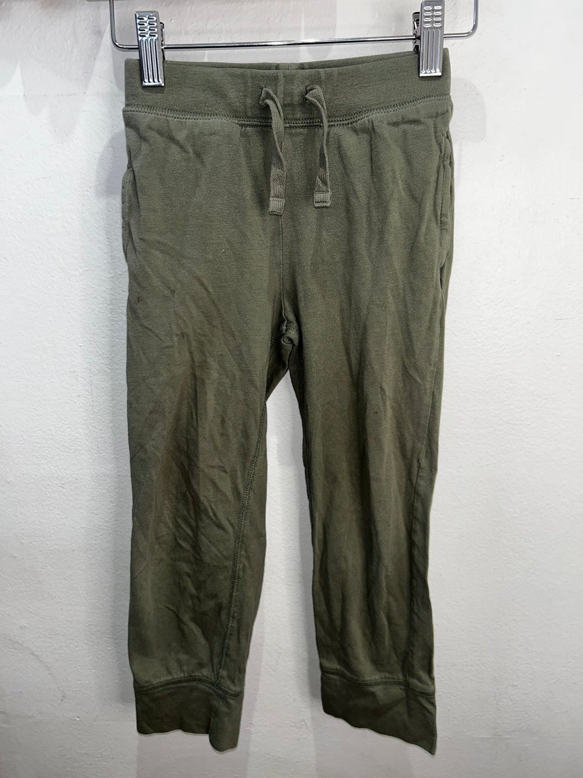 Olive cotton joggers 5y