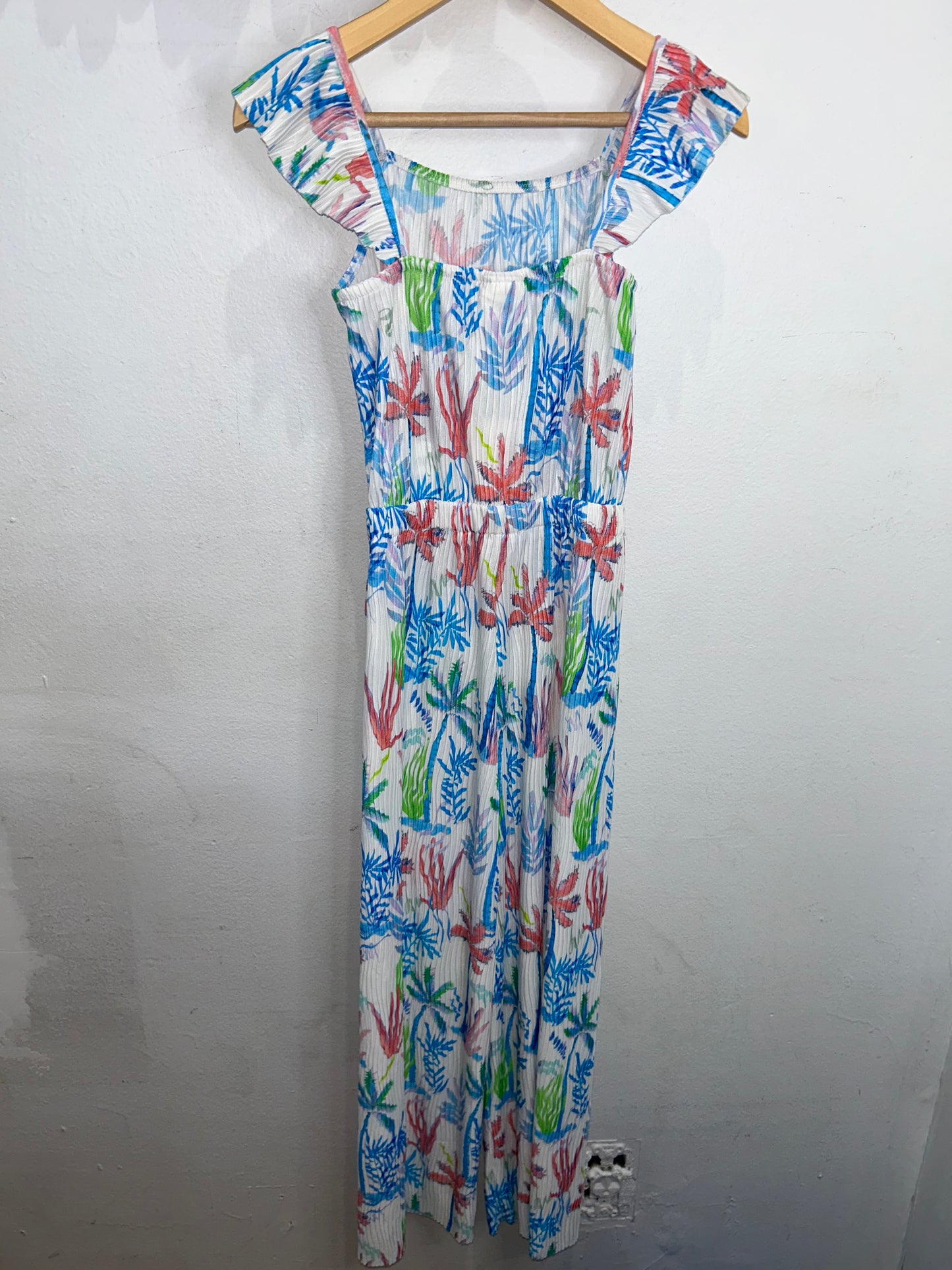 Fancy plisse romper 6-7y NEW