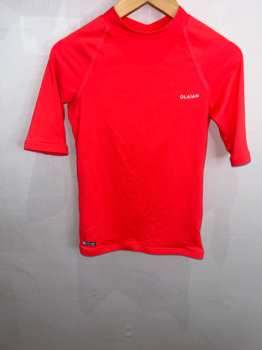 Neon swim shirt 8-9y
