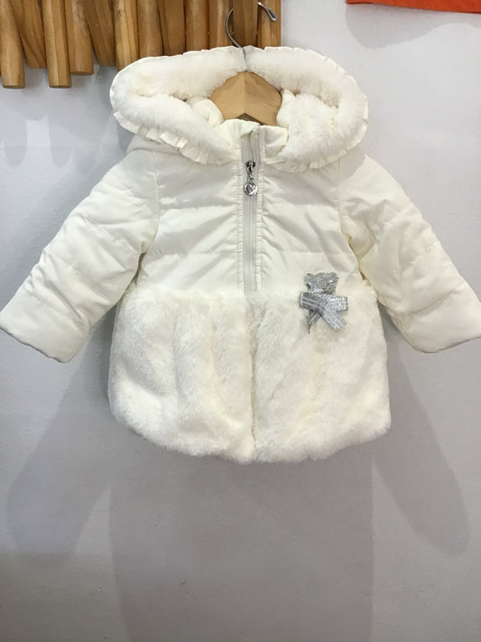 Fancy cream jacket 6m NEW