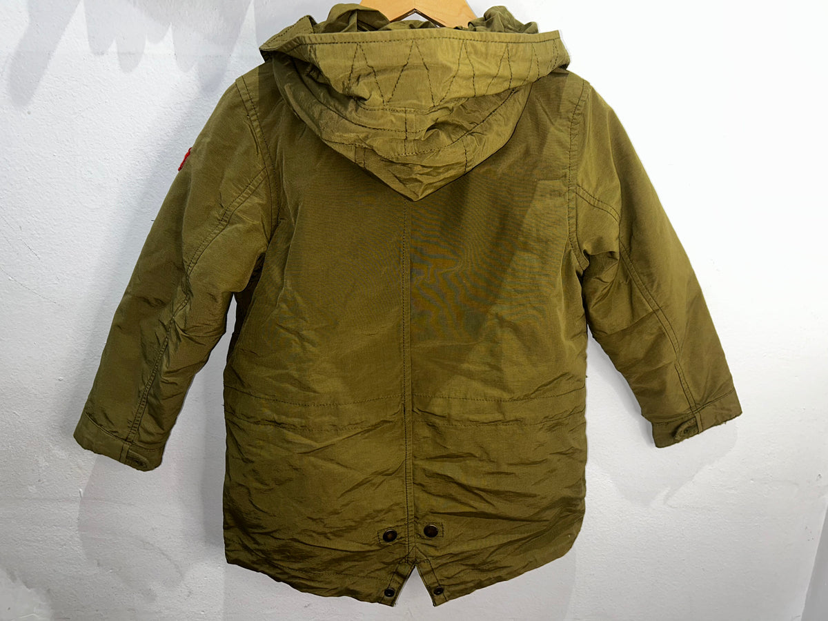 Olive cargo jacket  6y