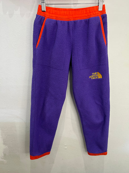 The North Face purple fleece pants 7-8y