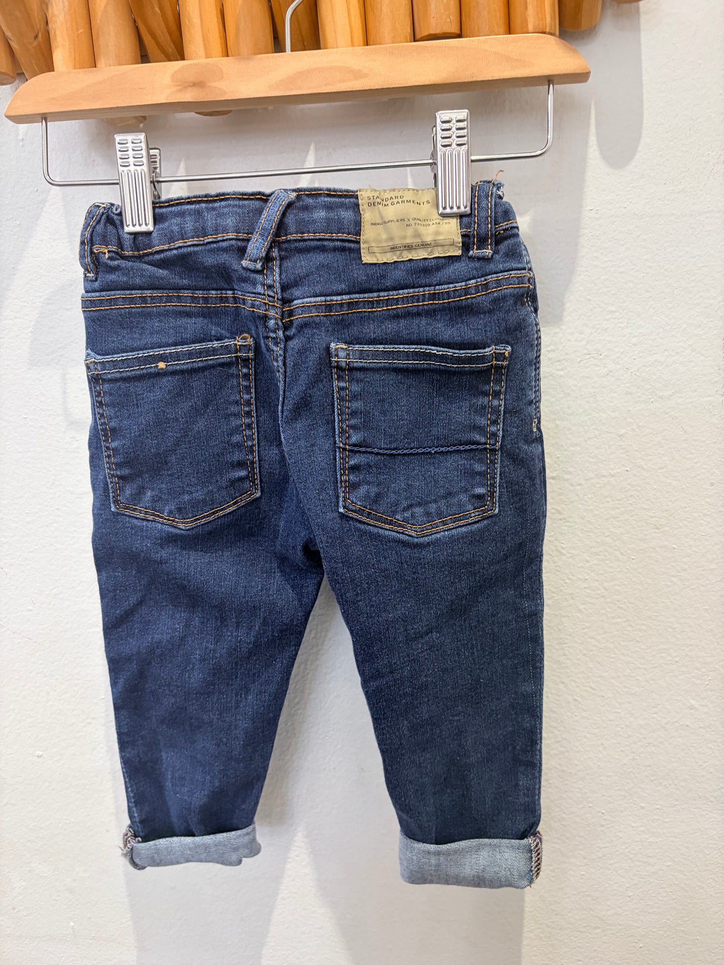 Cuffed jeans 12-18m