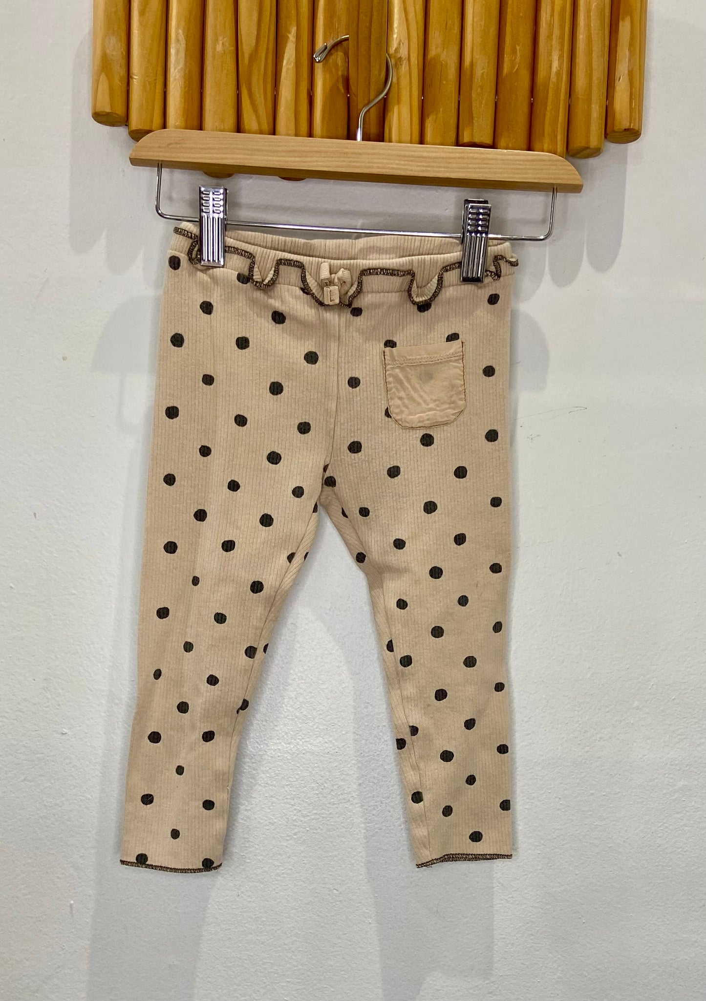 Beige dots pants 18-24m