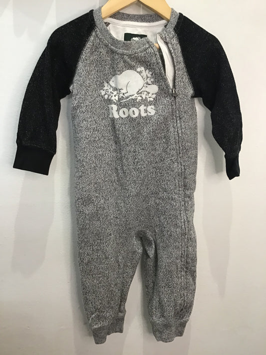 Romper Roots salt and pepper 12-18m