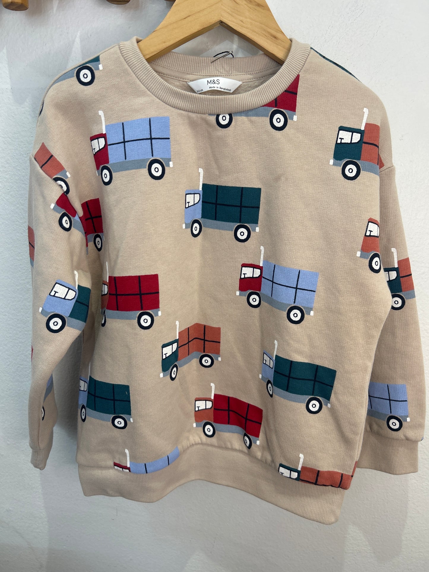 Cargo truck pullover 5-6y
